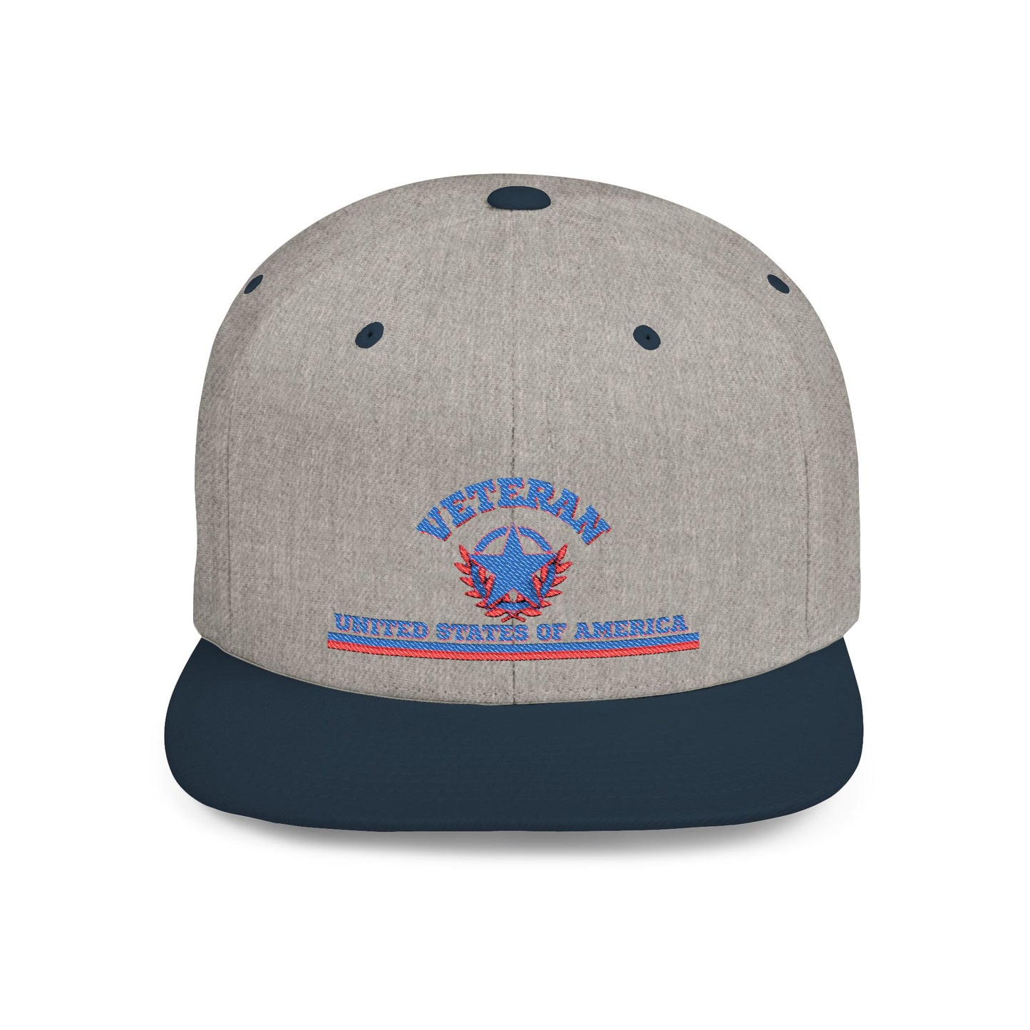 Veteran Flat Bill Snapback Hat | Stylish Cap for Military Supporters