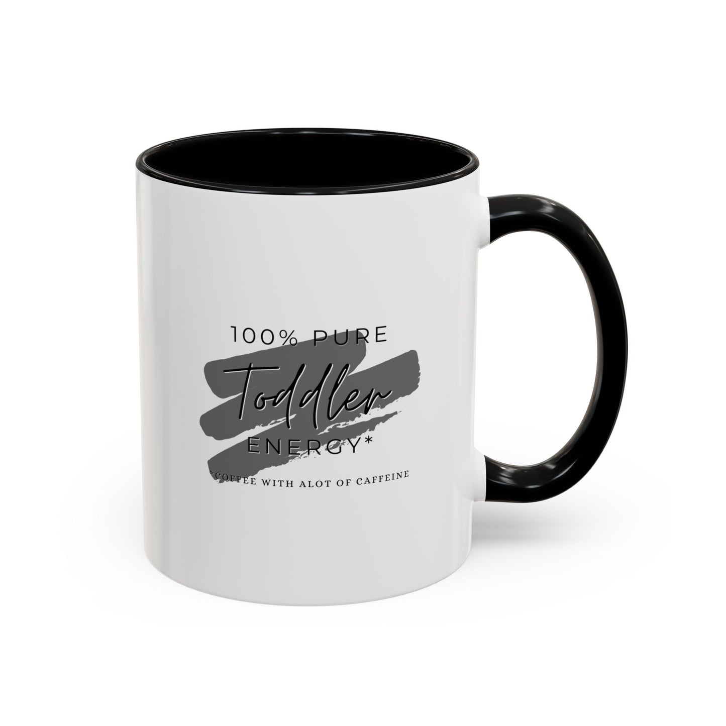 Toddler Energy Coffee Mug – Black Accent for Busy Parents