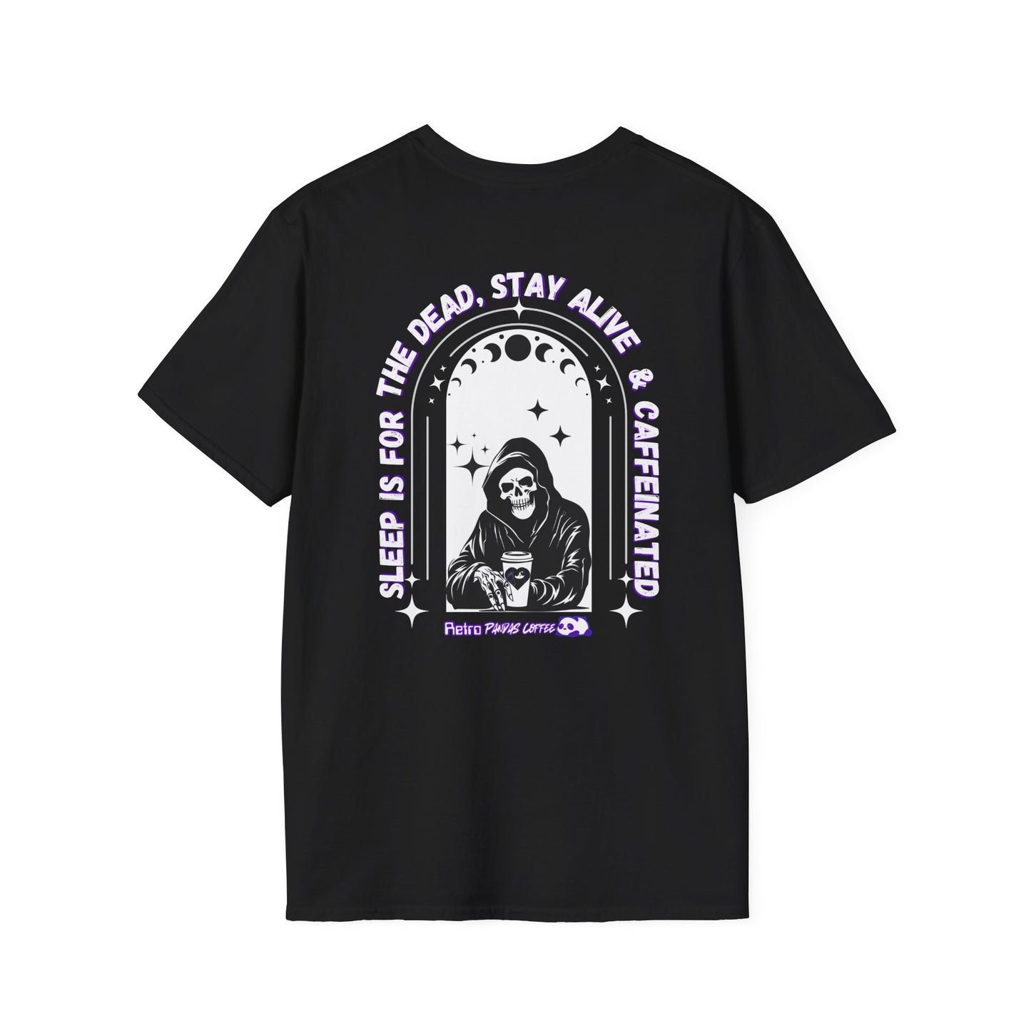 Caffeinated Skull T-Shirt - Stay Alive & Caffeinated