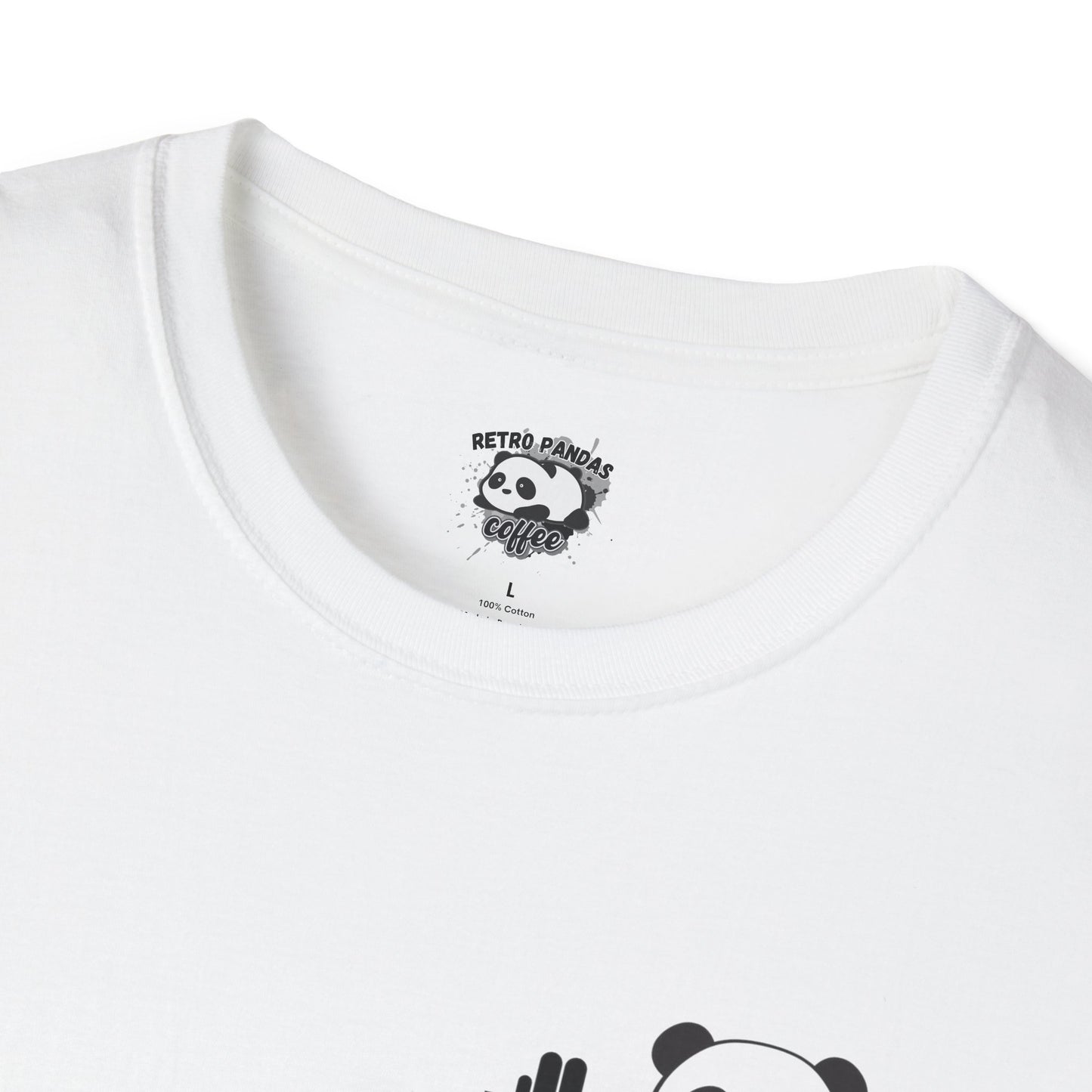 Retro Panda Emo Lift Club T-Shirt - Unisex Softstyle Tee