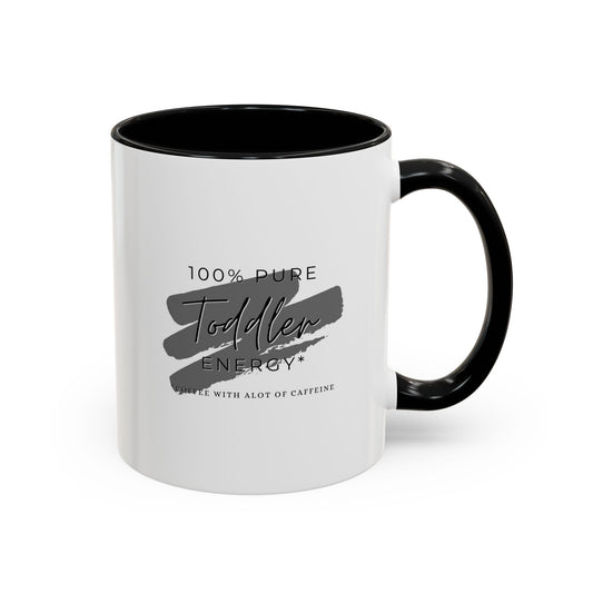 Toddler Energy Coffee Mug – Black Accent for Busy Parents