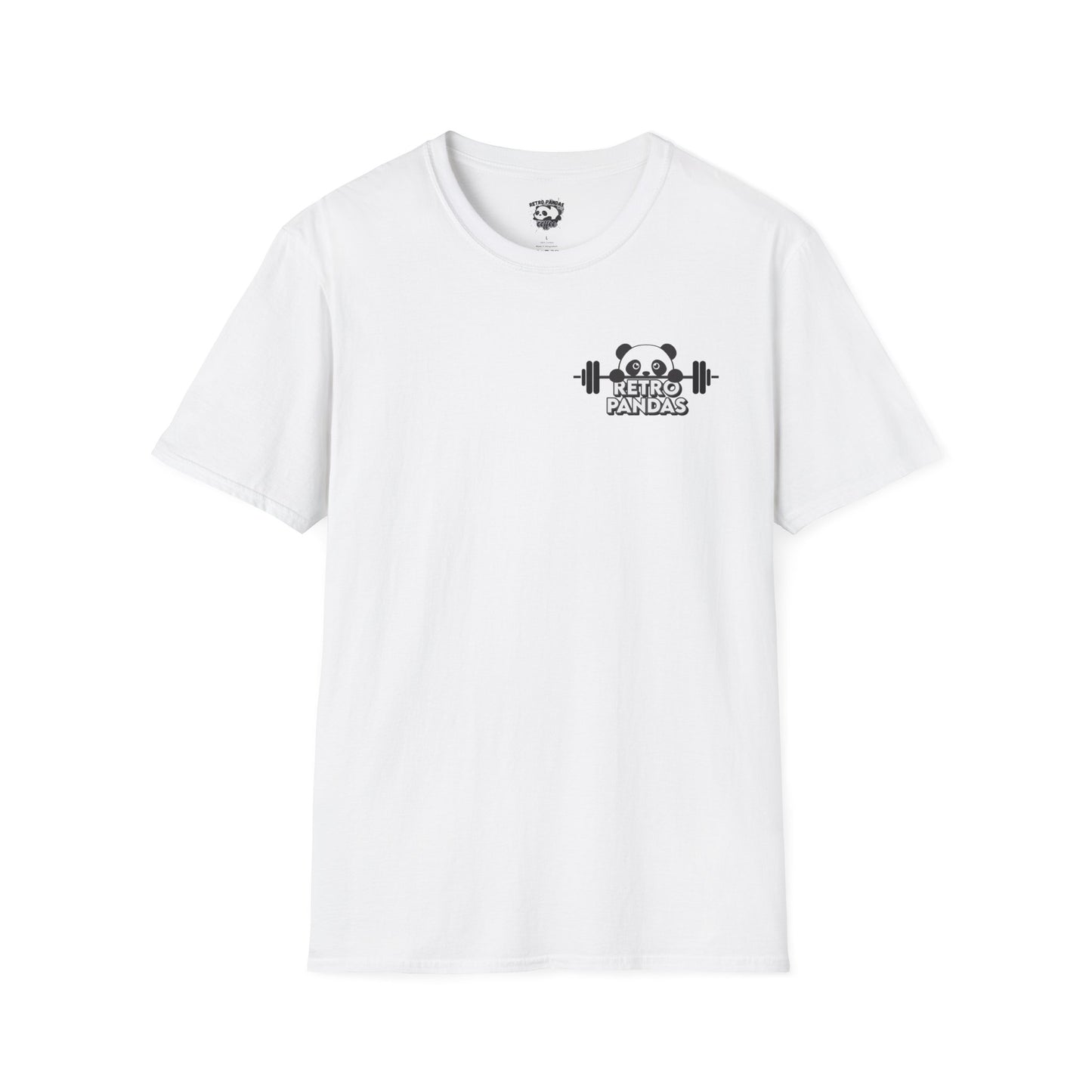 Retro Panda Emo Lift Club T-Shirt - Unisex Softstyle Tee