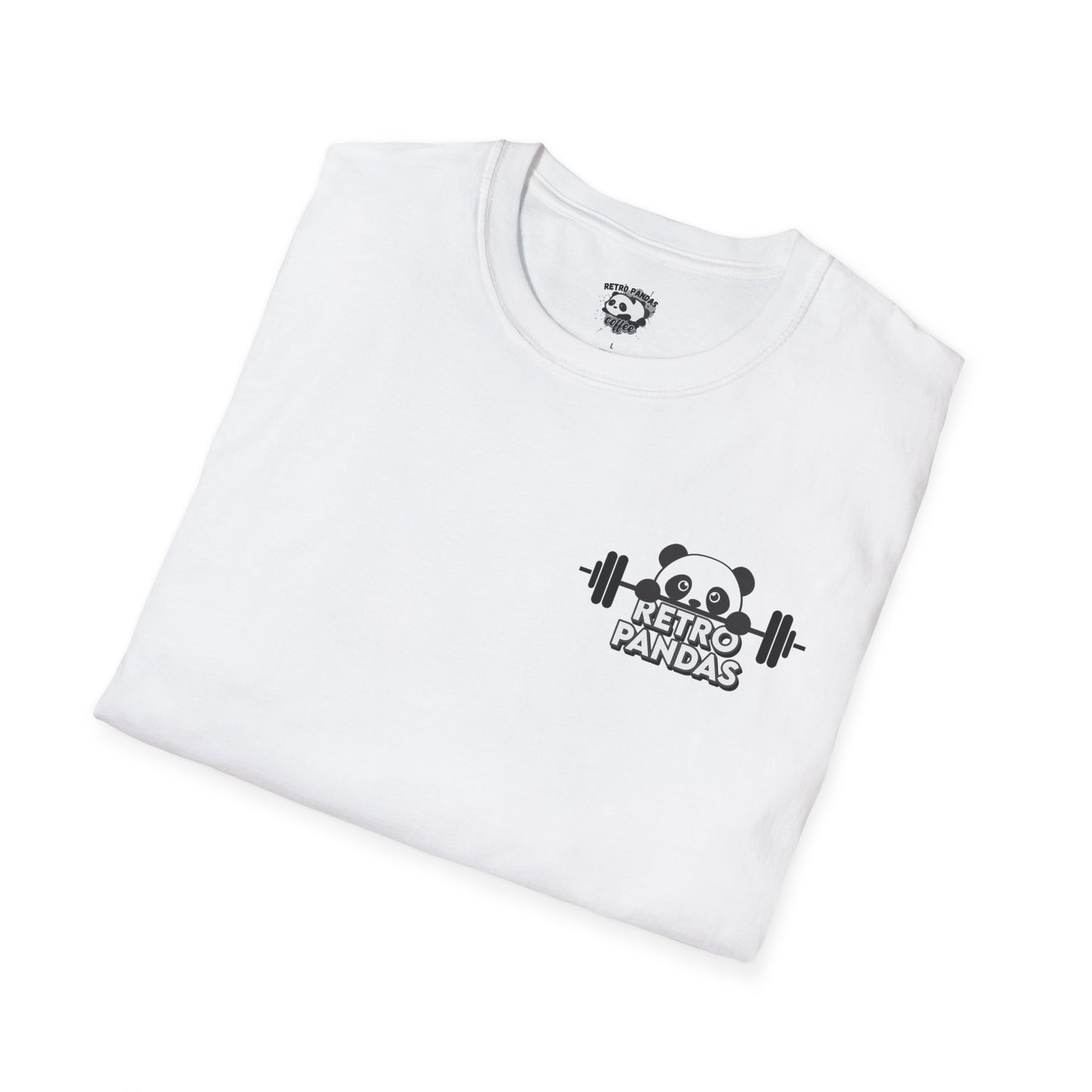 Retro Panda Emo Lift Club T-Shirt - Unisex Softstyle Tee
