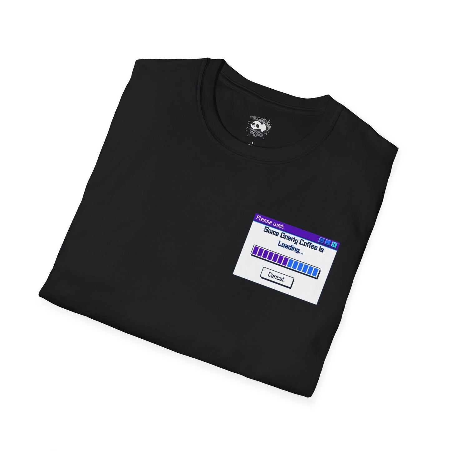 Retro Pandas Coffee Unisex Softstyle T-Shirt